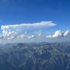Flugwegposition um 15:05:27: Aufgenommen in der Nähe von Silbertal, Österreich in 3171 Meter